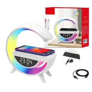 Luminaria G Speaker Smart Station Caixa De Som E Carregador 110V/220V