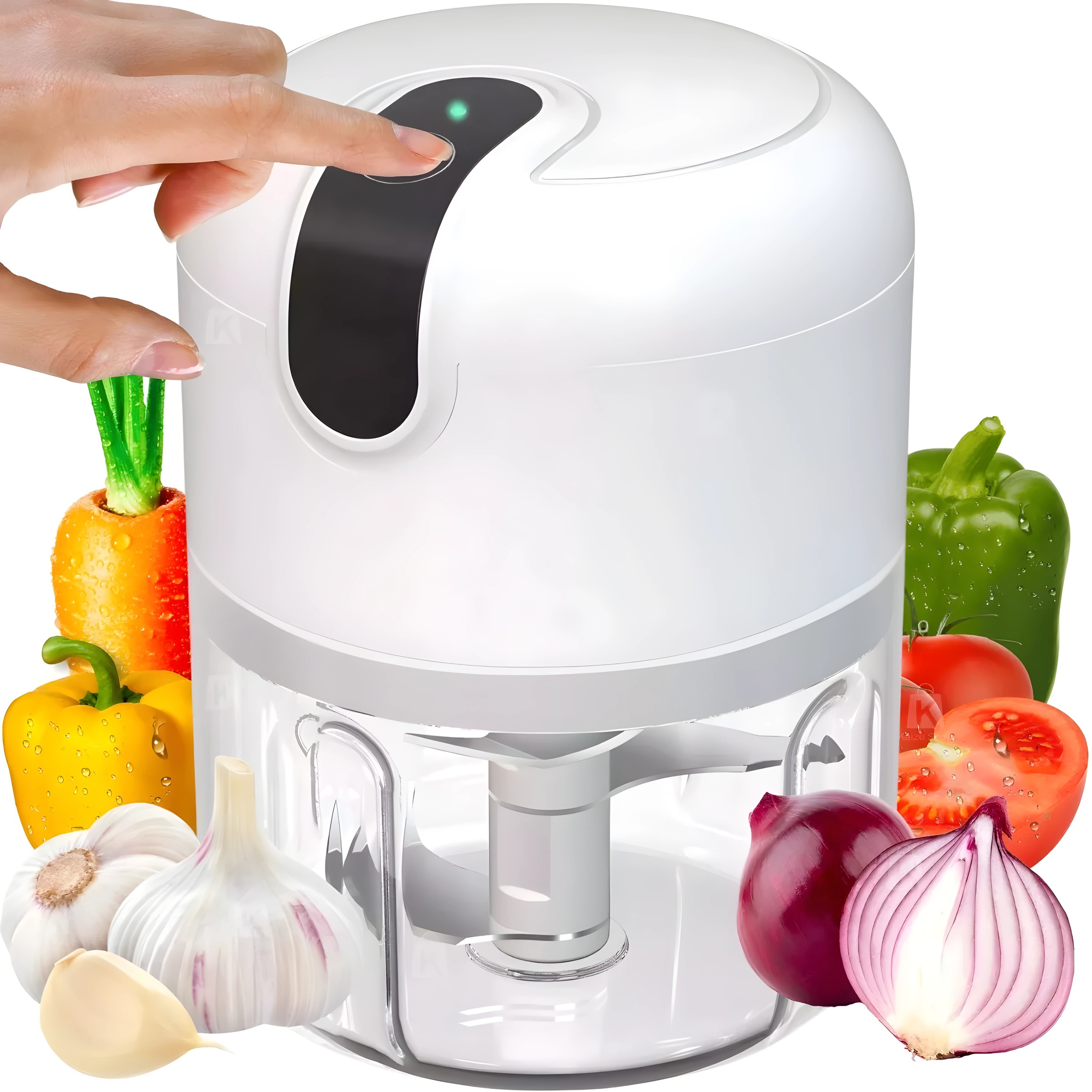 Mini Processador Moedor De Alimentos 250mL 3 Lâminas usb potente alho cebola cor sortidos 110V 220v