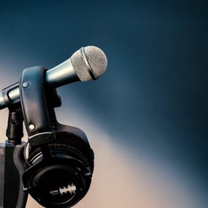 Microfones e Mesa de Som